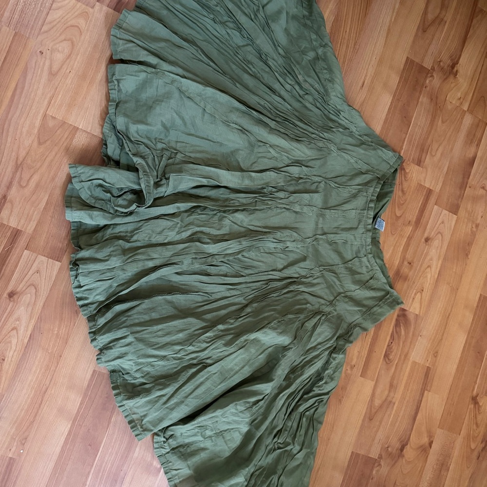 Odille Forest Green Maxi Skirt